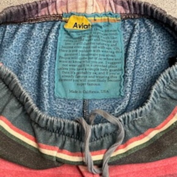 Aviator Nation Serape Bolt Stitch Sweatpants Size Large - Picture 8 of 10
